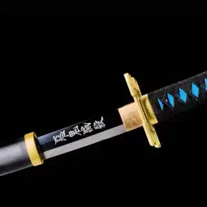 Muichiro Tokito Nichirin Katana Demon Slayer Anime Sword Carbon Steel Black