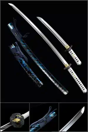 Ghost Of Tsushima Katana Handmade Game Sword Hand Polished High Manganese Steel Blade