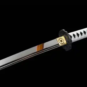 Ghost Of Tsushima Short Katana Handmade Game Sword Hand Polished Spring Steel Blade Copper Alloy