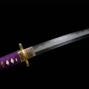 Hand Forged Japanese Ninjato Sword T Steel Straight Blade Ninjiato Mirror Polished