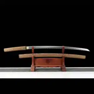 Handmade Japanese Katana Laito Sword Spring Steel Clay Tempered Rosewood Scabbard