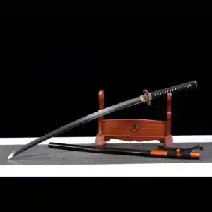 Handmade Japanese Katana Laito Sword Spring Steel Clay Tempered Rosewood Scabbard