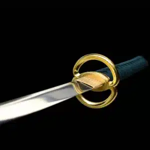 Handmade Japanese Katana Sword Spring Steel Blade Full Tang With Bo Hi Gold Tusba Yellow Scabbard