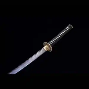 Handmade Japanese Katana Sword Pattern Steel Blade Full Tang Blue Baked Blue Scabbard