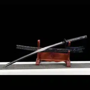 Handmade Japanese Katana Sword T Steel Blade With Hamon Full Tang Spot Scabbard