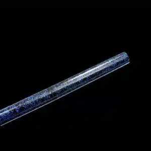 Handmade Japanese Ninjato Sword Spring Steel Fire Pattern Blade Blue Baked Full Tang Blue Saya