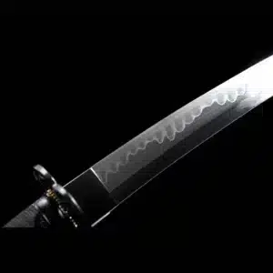 Handmade Japanese Samurai Katana High Manganese Steel Blade Clay Tempered With Grinding Hamon Alloy Fitting