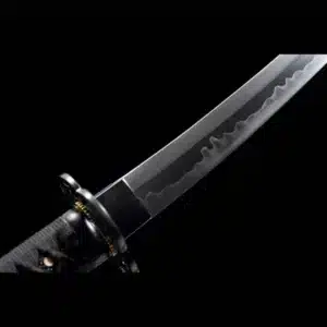 Handmade Japanese Samurai Katana High Manganese Steel Blade Clay Tempered With Grinding Hamon Alloy Fitting