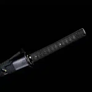 Handmade Japanese Samurai Katana High Manganese Steel Blade Clay Tempered With Grinding Hamon Alloy Fitting