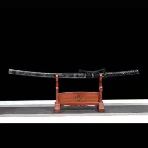 Handmade Japanese Samurai Katana High Manganese Steel Lighting Line Painted Blade Saya Full Tang