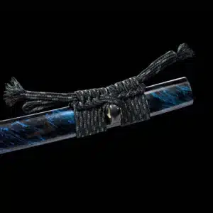 Handmade Japanese Samurai Katana Patter Steel Blade Clay Tempered Grinding Hamon Mixed Color Saya