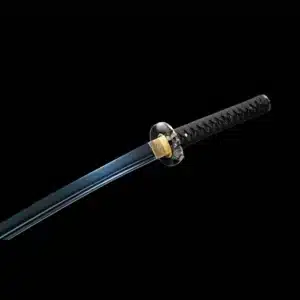 Handmade Japanese Samurai Katana Sword Carbon Steel Blue Blade Dragon Pattern Battle Ready