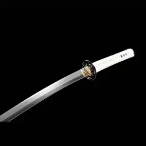 Handmade Japanese Samurai Katana Sword Spring Steel Blade Full Tang Mirror Polished Black Saya