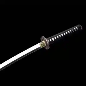 Handmade Japanese Samurai Katana Sword High Manganese Steel Blade Full Tang Mirror Polished Purple Saya