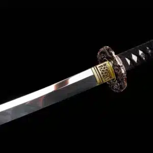 Handmade Japanese Samurai Katana Sword High Manganese Steel Blade Full Tang Mirror Polished Purple Saya