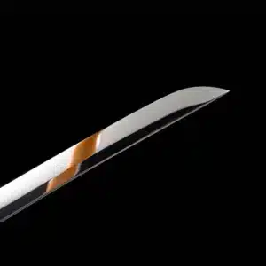 Handmade Japanese Samurai Katana Sword High Manganese Steel Blade Mirror Polished Black Saya