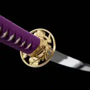 Handmade Japanese Samurai Katana Sword High Manganese Steel Blade Mirror Polished Black Saya