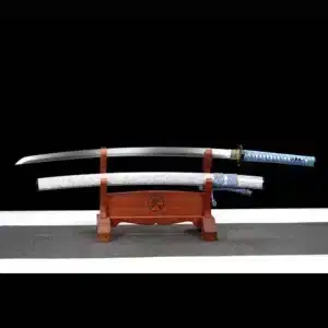 Handmade Japanese Samurai Katana Sword High Manganese Steel Blade Mirror Polished White Saya