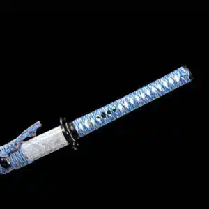 Handmade Japanese Samurai Katana Sword High Manganese Steel Blade Mirror Polished White Saya