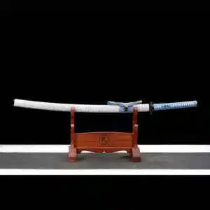 Handmade Japanese Samurai Katana Sword High Manganese Steel Blade Mirror Polished White Saya