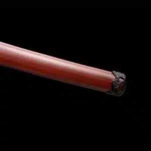 Handmade Japanese Samurai Katana Sword High Manganese Steel Red Hamon Blade Full Tang