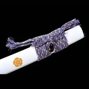 Handmade Japanese Samurai Katana Sword High Performance T Steel Clay Tempered With Bo Hi Battle Ready White Saya