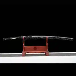 Handmade Japanese Samurai Katana Sword High Performance T Steel Clay Tempered With Hamon Battle Ready White Spot Saya