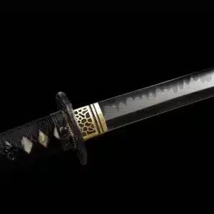 Handmade Japanese Samurai Katana Sword High Performance T Steel Clay Tempered With Hamon Battle Ready White Spot Saya