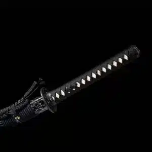 Handmade Japanese Samurai Katana Sword High Performance T Steel Clay Tempered With Hamon Battle Ready White Spot Saya