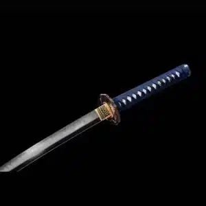 Handmade Japanese Samurai Katana Sword High Performance T Steel Clay Tempered With Hamon Green Scabbard