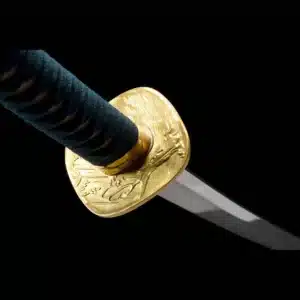 Handmade Japanese Samurai Katana Sword High Performance T Steel Full Tang With Hamon Battle Ready Green Scabbard