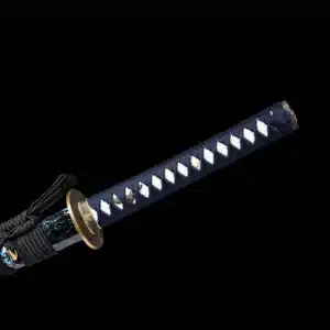 Handmade Japanese Samurai Katana Sword High Performance T Steel T Steel Clay Tempered With Bo Hi Battle Ready Bling Blue Saya