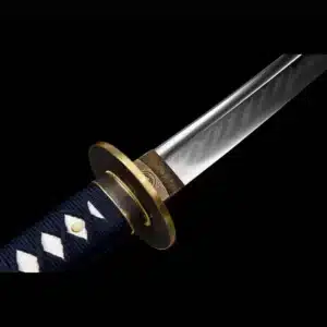 Handmade Japanese Samurai Katana Sword High Performance T Steel T Steel Clay Tempered With Bo Hi Battle Ready Bling Blue Saya