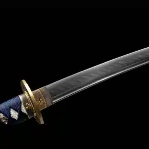 Handmade Japanese Samurai Katana Sword High Performance T Steel T Steel Clay Tempered With Bo Hi Battle Ready Bling Blue Saya