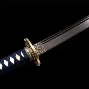 Handmade Japanese Samurai Katana Sword Pattern Steel Full Tang Red Blade With White Scabbard