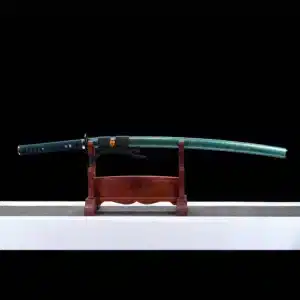 Handmade Japanese Samurai Katana Sword T Steel Blade Battle Ready With Bo Hi Blue Saya