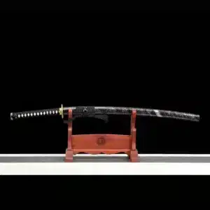 Handmade Japanese Samurai Katana Sword T Steel Blade Clay Tempered With Hamon White Saya Copper Fitting