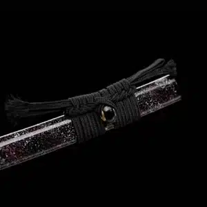 Handmade Japanese Samurai Katana Sword T Steel Blade Clay Tempered With Hamon White Saya Copper Fitting