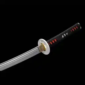 Handmade Japanese Samurai Katana Sword T Steel Yunjo Konomaru Blade Full Tang With Bo Hi Black Saya