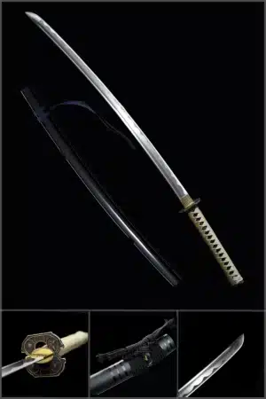 Handmade Japanese Samurai Katana T Steel Blade Clay Tempered With Hamon