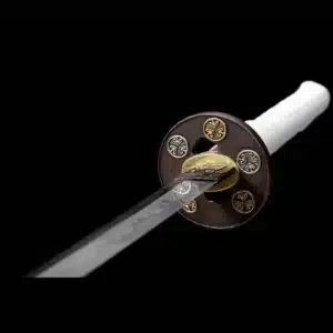 Handmade Japanese Samurai Katana T Steel Blade Clay Tempered With Hamon Black Saya