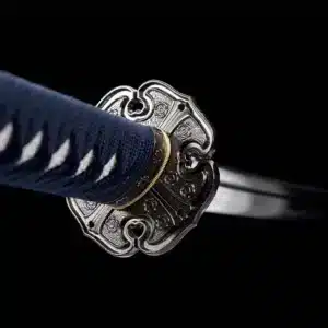 Handmade Japanese Samurai Katana T Steel Blade Clay Tempered With Hamon Samurai Green Crest Saya