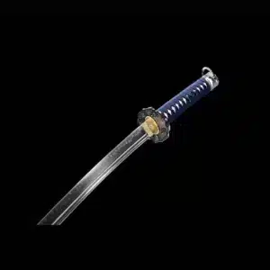 Handmade Japanese Samurai Katana T Steel Blade Clay Tempered With Hamon Samurai Green Crest Saya