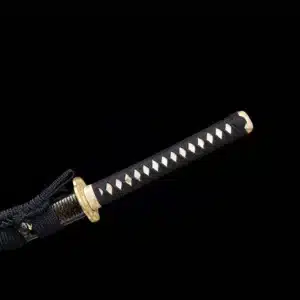 Handmade Japanese Samurai Katana T Steel Leaf Pattern Blade