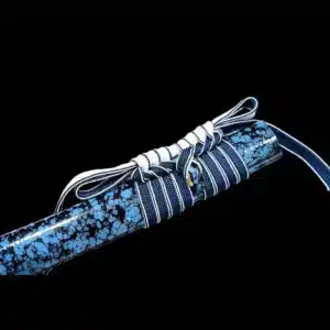 Handmade Japanese Tachi Sword T Steel Blade Full Tang Clay Tempered Blue Spot Saya