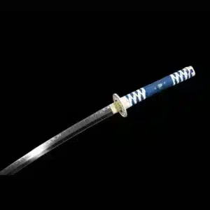 Handmade Japanese Tachi Sword T Steel Blade Full Tang Clay Tempered Blue Spot Saya