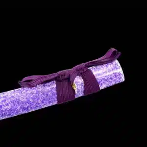 Handmade Japanese Tanto Sword High Manganese Steel With Grinding Hamon Blade And Purple Scabbard