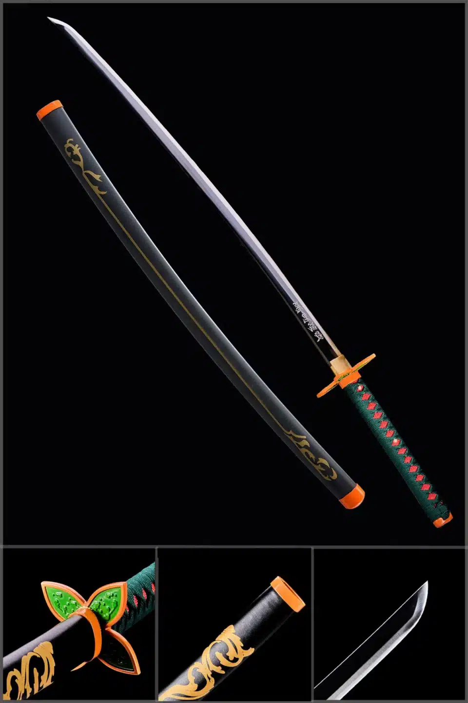 Shinobu Kocho Nichirin Katana Sword Demon Slayer Anime Katana Carbon Steel Blackjpg